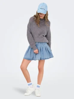 Hot ONLJEAN Denim Denim-nederdel Kort nederdel Dame Nederdele|Denimnederdele