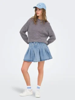 Hot ONLJEAN Denim Denim-nederdel Kort nederdel Dame Nederdele|Denimnederdele