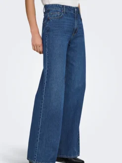 Hot ONLJEMMA Høj talje Wide leg fit Jeans Dame Jeans|Jeans