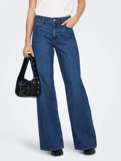 Hot ONLJEMMA Høj talje Wide leg fit Jeans Dame Jeans|Jeans