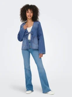 Hot ONLJENNA Denimjakke Dame Jakker Og Frakker|Double Denim
