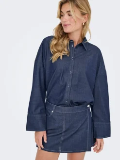 Clearance ONLJINA Denim-skjorte Dame Skjorter