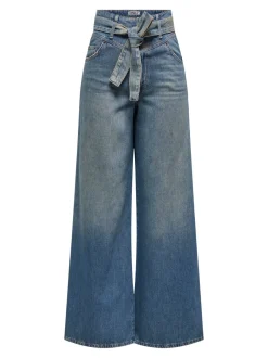 Best ONLJOELLE Høj talje Wide leg fit Jeans Dame Jeans|Jeans