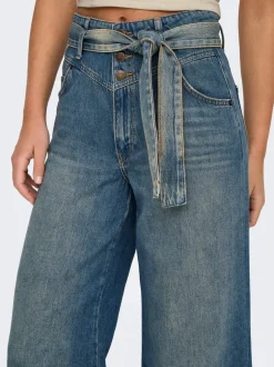 Best ONLJOELLE Høj talje Wide leg fit Jeans Dame Jeans|Jeans