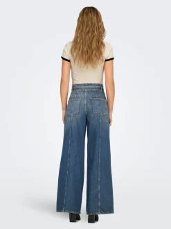 Best ONLJOELLE Høj talje Wide leg fit Jeans Dame Jeans|Jeans