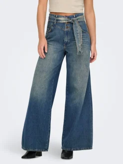 Best ONLJOELLE Høj talje Wide leg fit Jeans Dame Jeans|Jeans