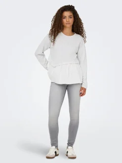 Discount ONLJOHANNA Sweatshirt Dame Sweatshirts