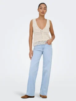 ONLJUDY-O Lav talje Straight fit Jeans Dame Jeans|Jeans