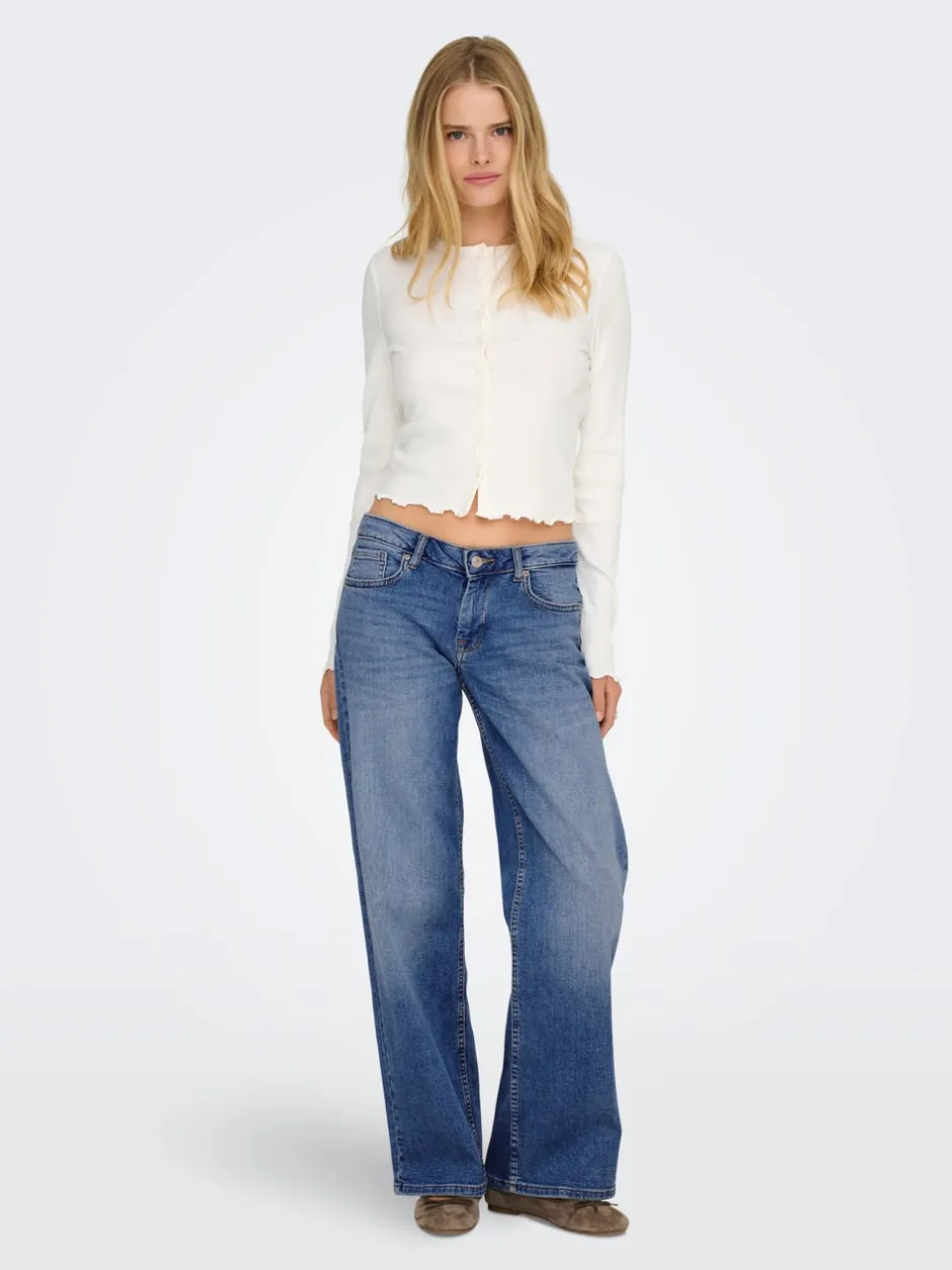 Online ONLJUDY-O Lav talje Straight fit Jeans Dame Jeans|Jeans