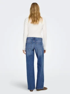 Online ONLJUDY-O Lav talje Straight fit Jeans Dame Jeans|Jeans