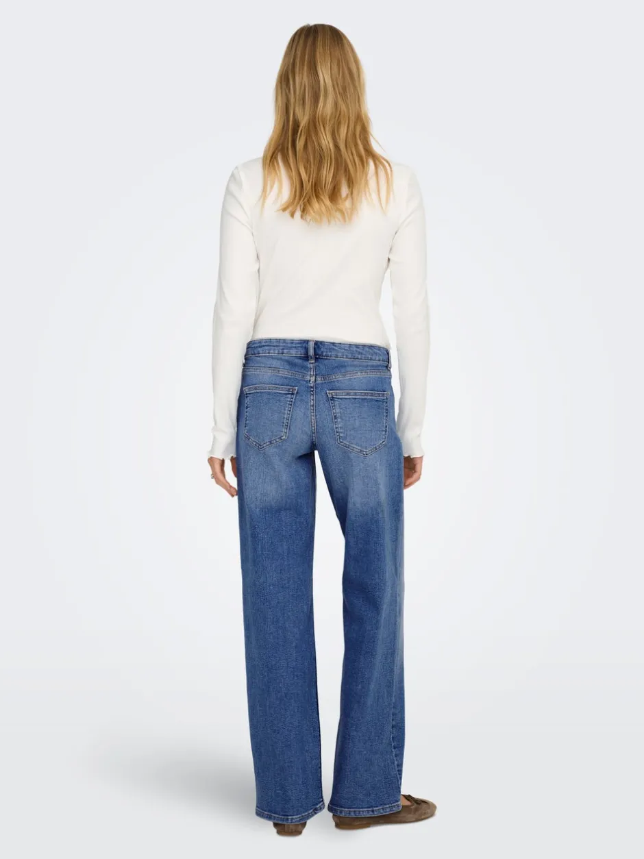 Online ONLJUDY-O Lav talje Straight fit Jeans Dame Jeans|Jeans
