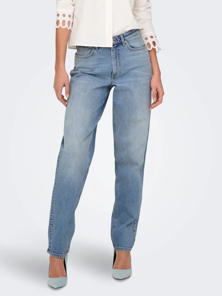 Clearance ONLJUICY Høj talje Mom fit Jeans Dame Jeans|Jeans