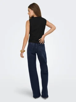 Sale ONLJUICY Høj talje Wide leg fit Jeans Dame Jeans|Jeans