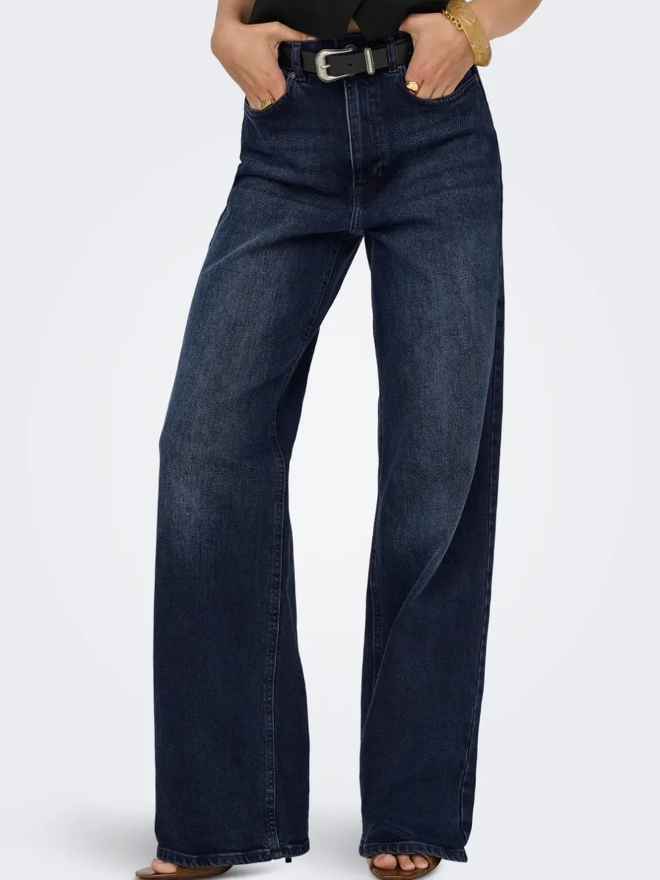 Sale ONLJUICY Høj talje Wide leg fit Jeans Dame Jeans|Jeans