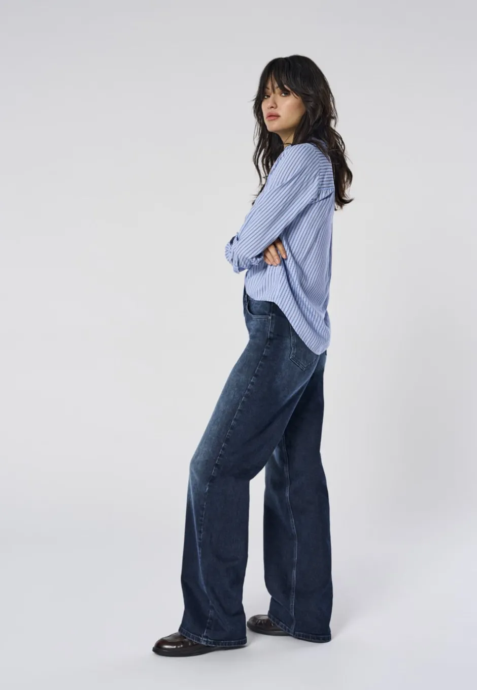 Sale ONLJUICY Høj talje Wide leg fit Jeans Dame Jeans|Jeans