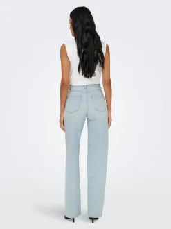 Hot ONLJUICY Høj talje Wide leg fit Jeans Dame Jeans|Jeans