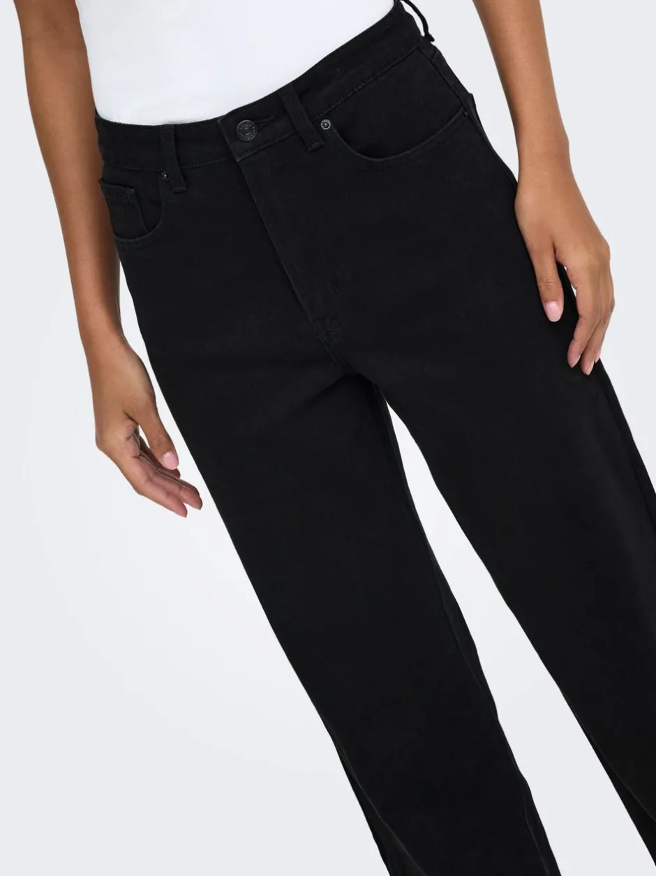 Sale ONLJUICY Høj talje Wide leg fit Jeans Dame Jeans|Jeans