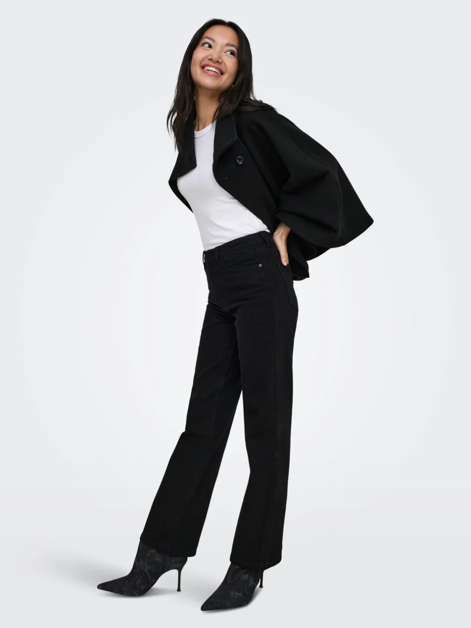 Sale ONLJUICY Høj talje Wide leg fit Jeans Dame Jeans|Jeans