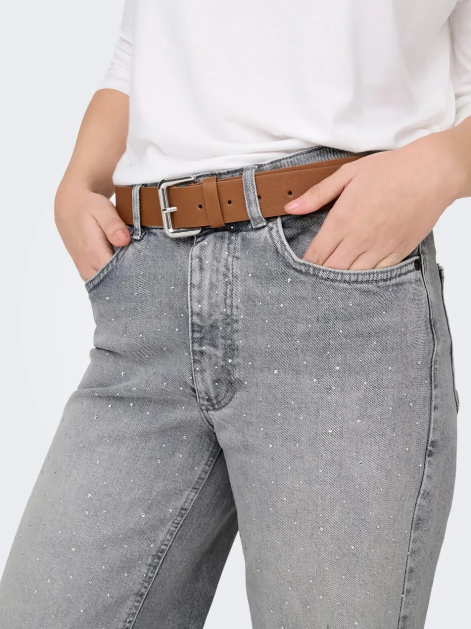 Clearance ONLJUICY Høj talje Wide leg fit Jeans Dame Jeans|Jeans
