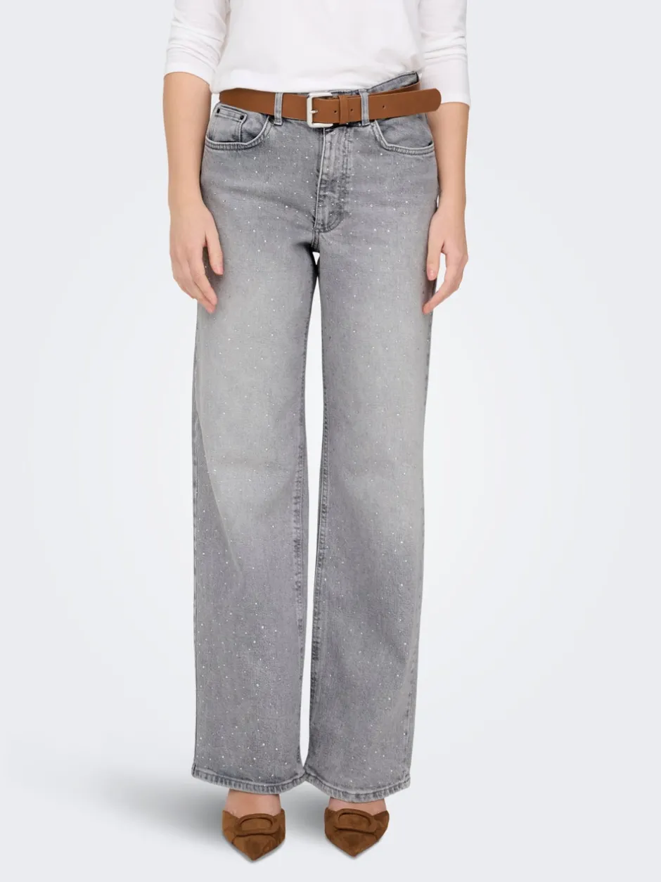 Clearance ONLJUICY Høj talje Wide leg fit Jeans Dame Jeans|Jeans
