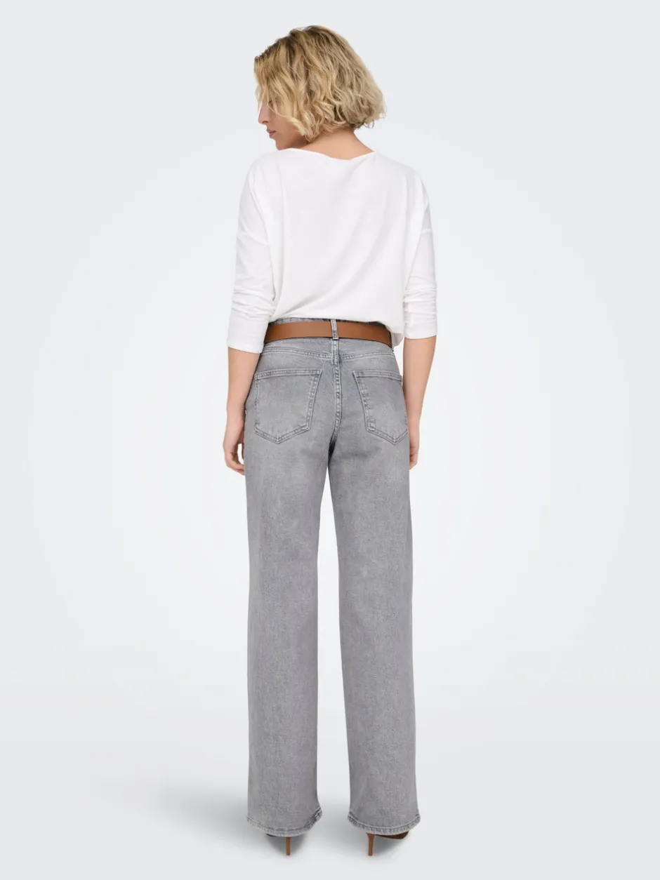 Clearance ONLJUICY Høj talje Wide leg fit Jeans Dame Jeans|Jeans