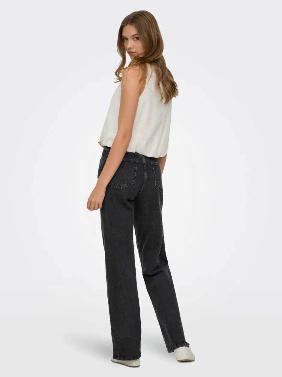 Clearance ONLJUICY Høj talje Wide leg fit Jeans Dame Jeans|Jeans