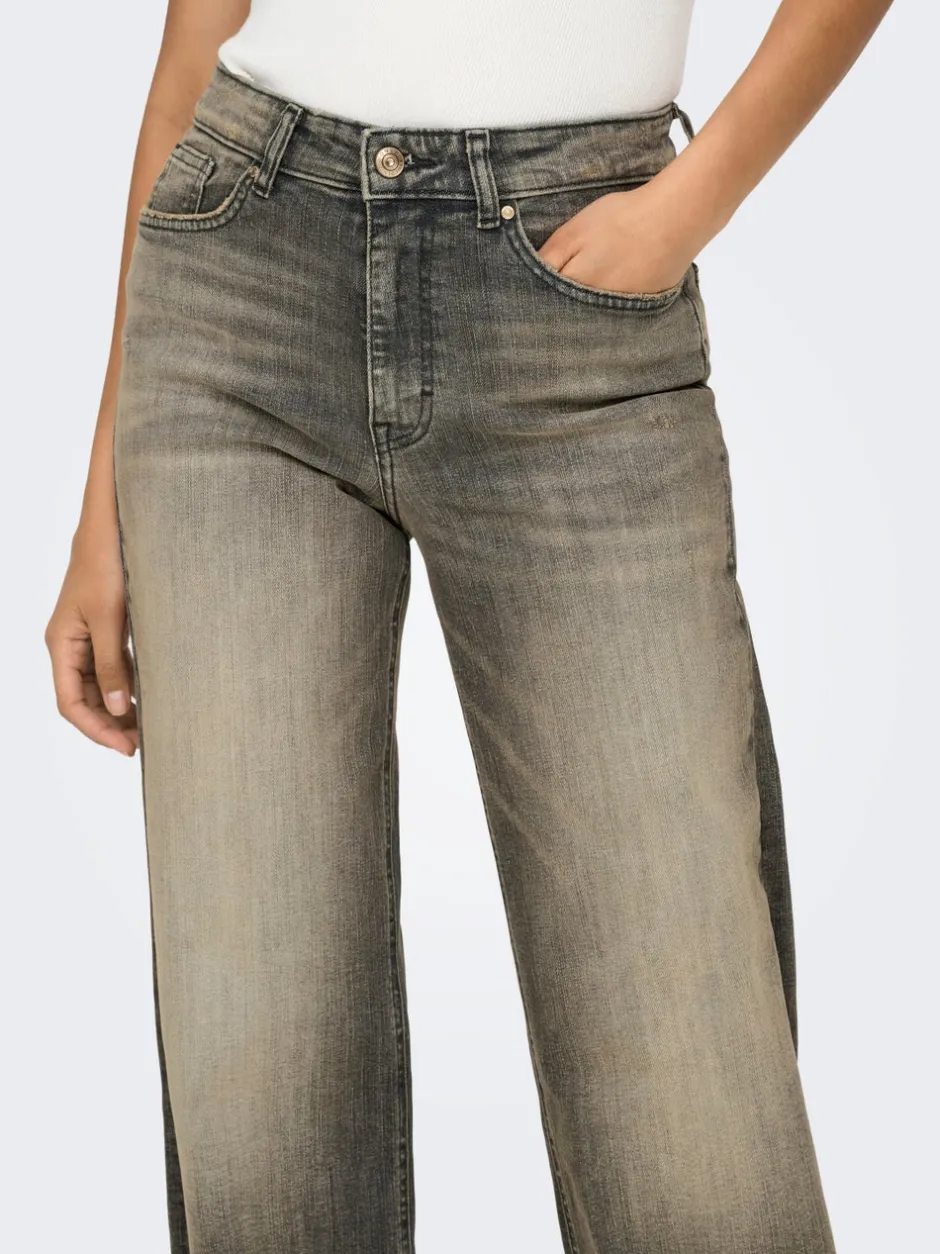 Discount ONLJUICY Høj talje Wide leg fit Jeans Dame Jeans|Jeans