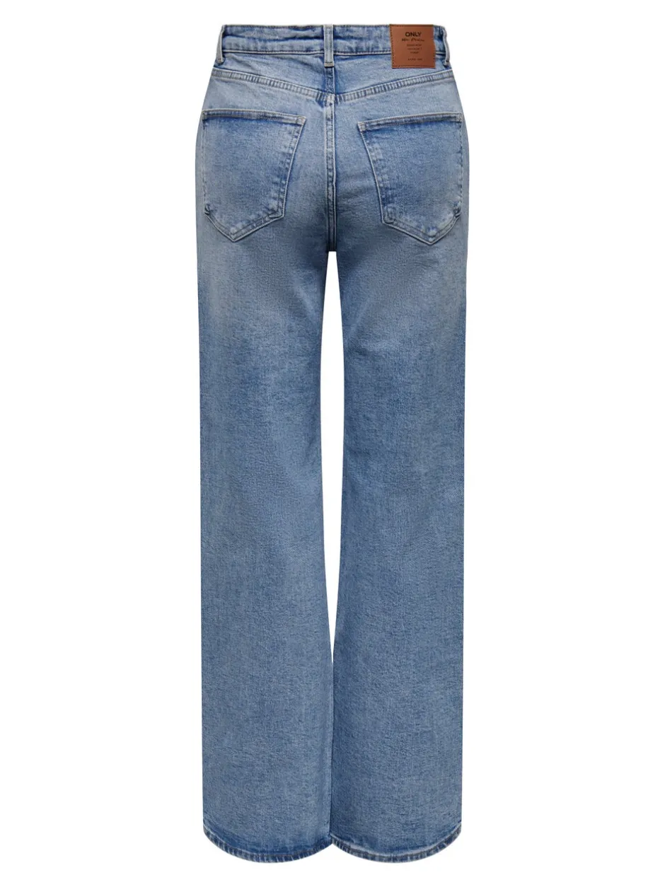 Sale ONLJUICY Høj talje Wide leg fit Jeans Dame Jeans|Jeans