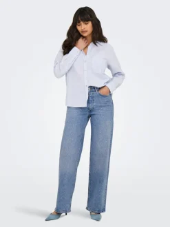 Sale ONLJUICY Høj talje Wide leg fit Jeans Dame Jeans|Jeans