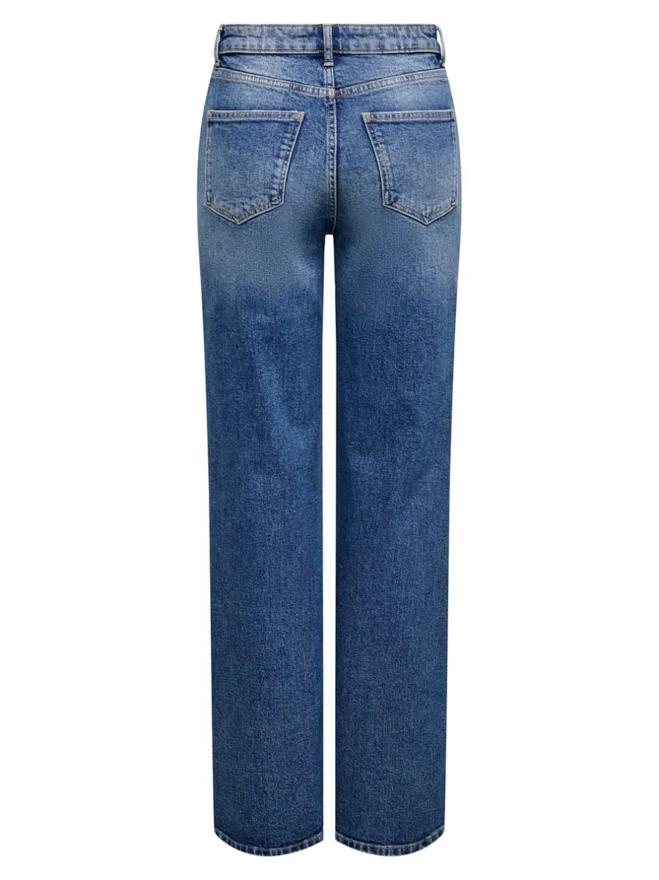Online ONLJUICY Høj talje Wide leg fit Jeans Dame Jeans|Jeans