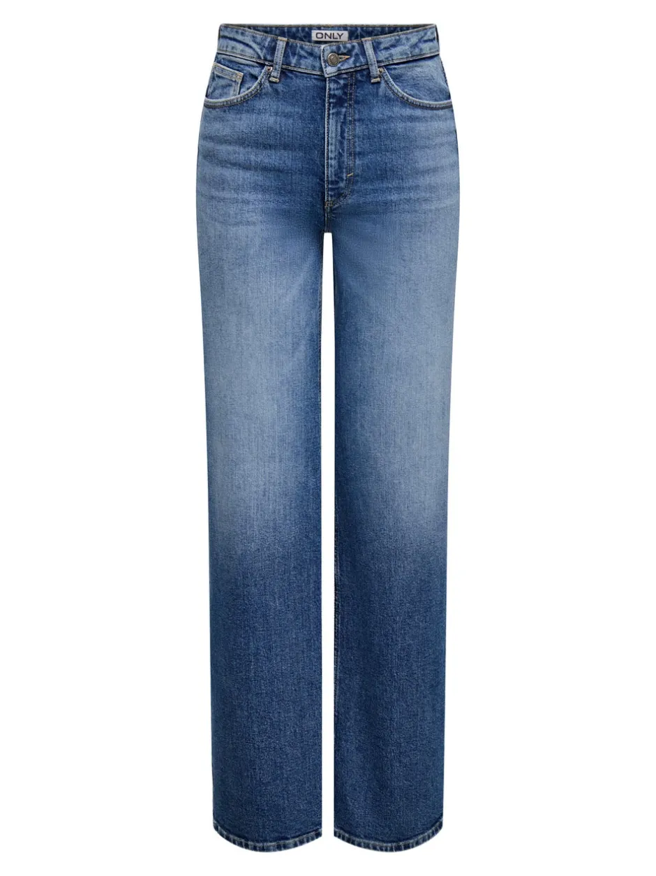 Online ONLJUICY Høj talje Wide leg fit Jeans Dame Jeans|Jeans