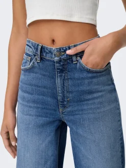 Online ONLJUICY Høj talje Wide leg fit Jeans Dame Jeans|Jeans