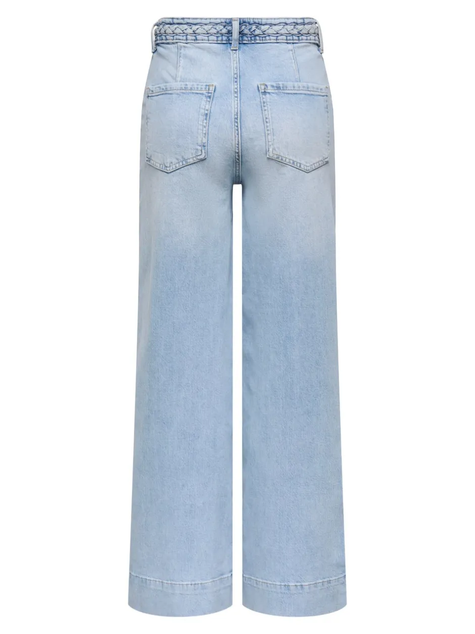 Online ONLJUICY Høj talje Wide leg fit Jeans Dame Jeans|Jeans