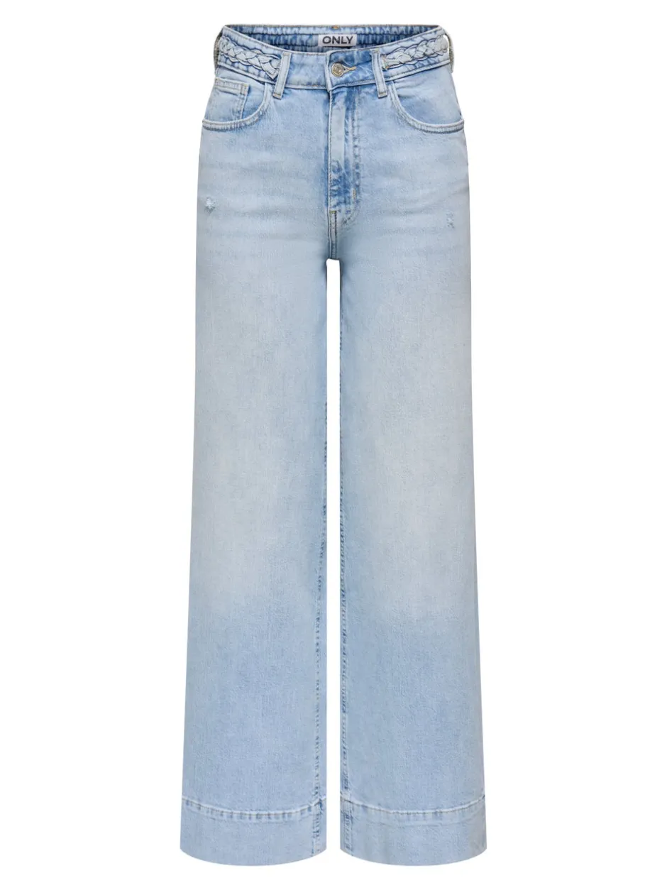 Online ONLJUICY Høj talje Wide leg fit Jeans Dame Jeans|Jeans