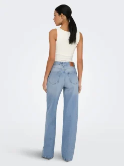 Outlet ONLJUICY Høj talje Wide leg fit Jeans Dame Jeans|Jeans