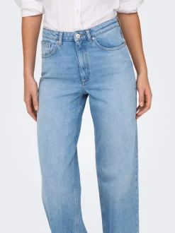 Clearance ONLJUICY Høj talje Wide leg fit Jeans Dame Jeans|Jeans