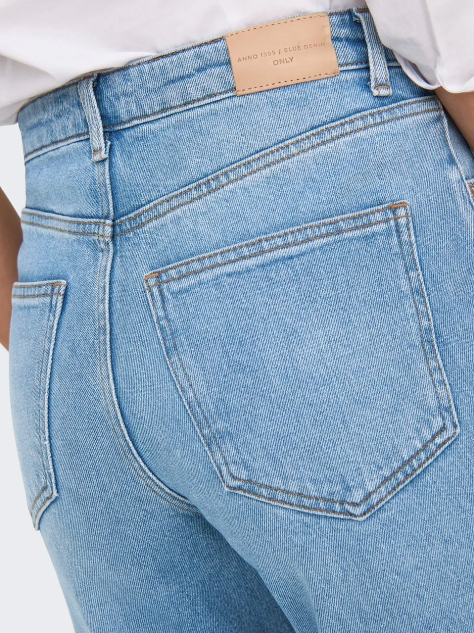 Clearance ONLJUICY Høj talje Wide leg fit Jeans Dame Jeans|Jeans