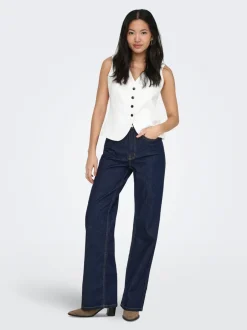 Discount ONLJUICY Høj talje Wide leg fit Jeans Dame Jeans|Jeans