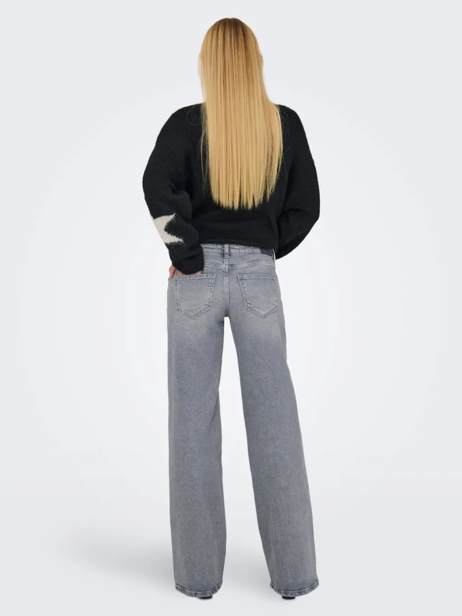 Clearance ONLJUICY Lav talje Wide leg fit Jeans Dame Jeans|Jeans
