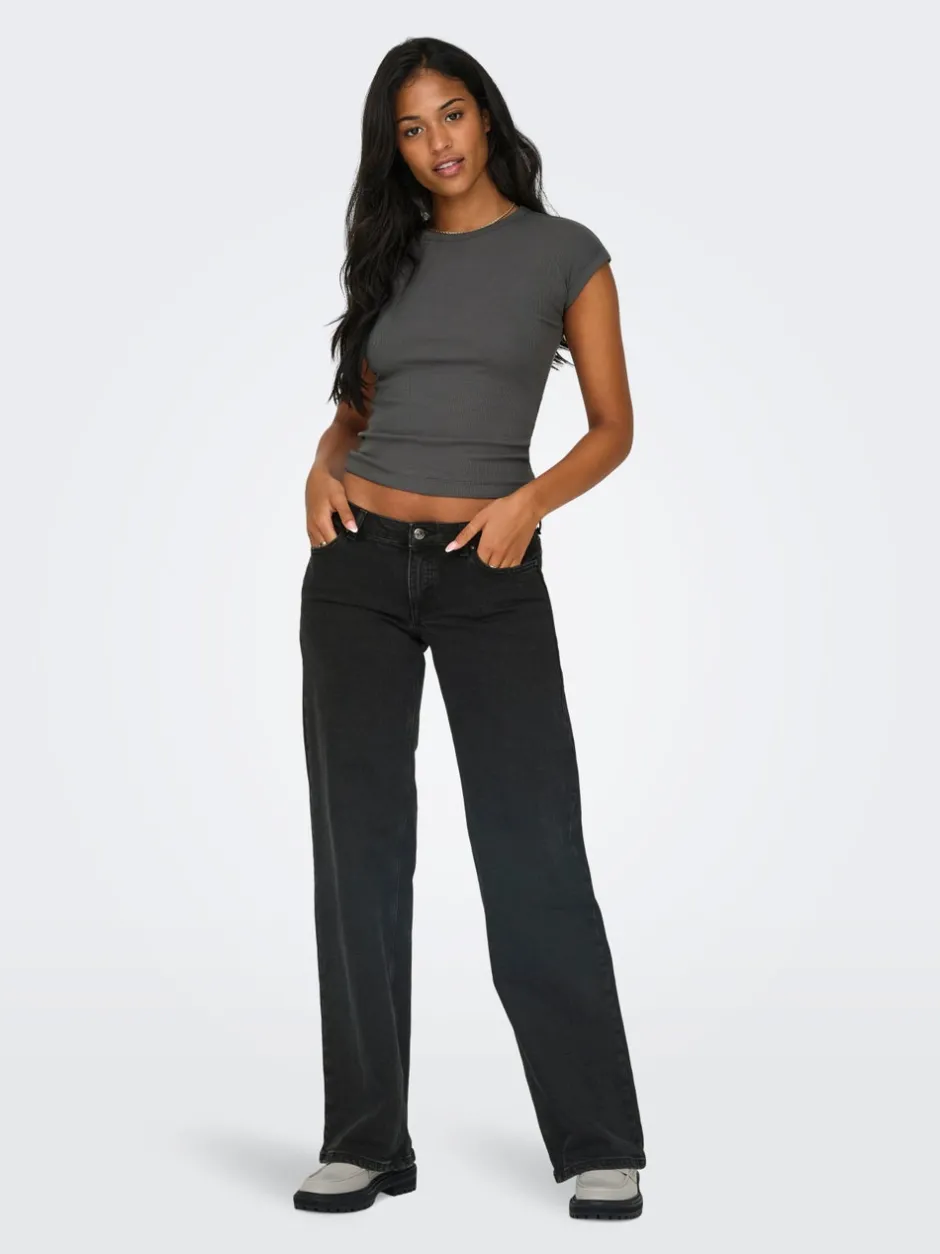 Clearance ONLJUICY Lav talje Wide leg fit Jeans Dame Jeans|Jeans