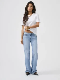 Hot ONLJUICY Lav talje Wide leg fit Jeans Dame Jeans|Jeans