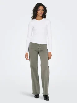 ONLJUICY-MISSOURI Wide leg fit Bukser i wide fit Dame Bukser