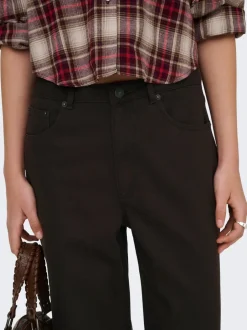 Hot ONLJUICY-SOFT Wide leg fit Bukser i wide fit Dame Bukser