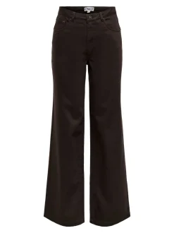 Hot ONLJUICY-SOFT Wide leg fit Bukser i wide fit Dame Bukser