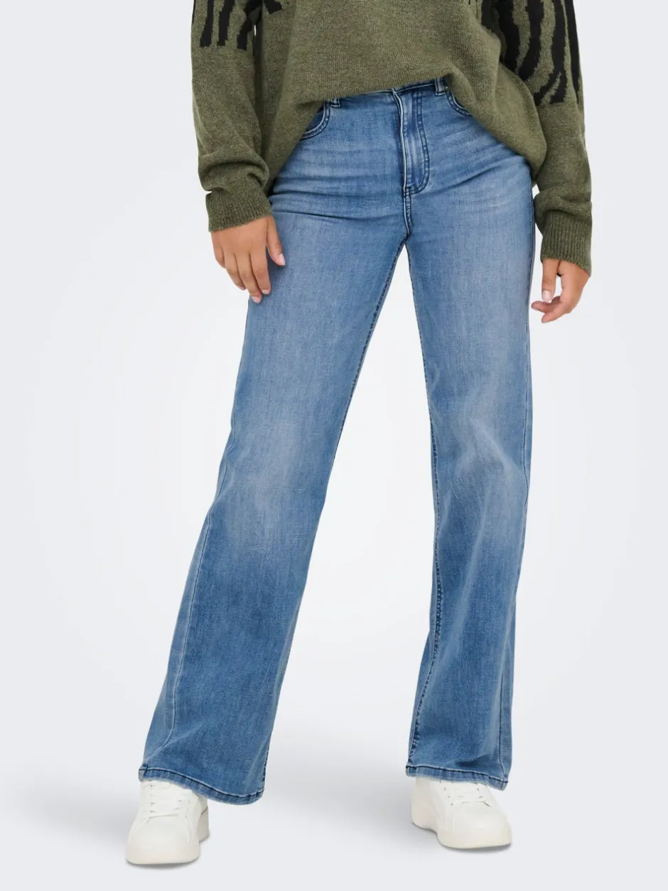 Sale ONLJUICY-WAUW Høj talje Wide leg fit Jeans Dame Jeans|Jeans