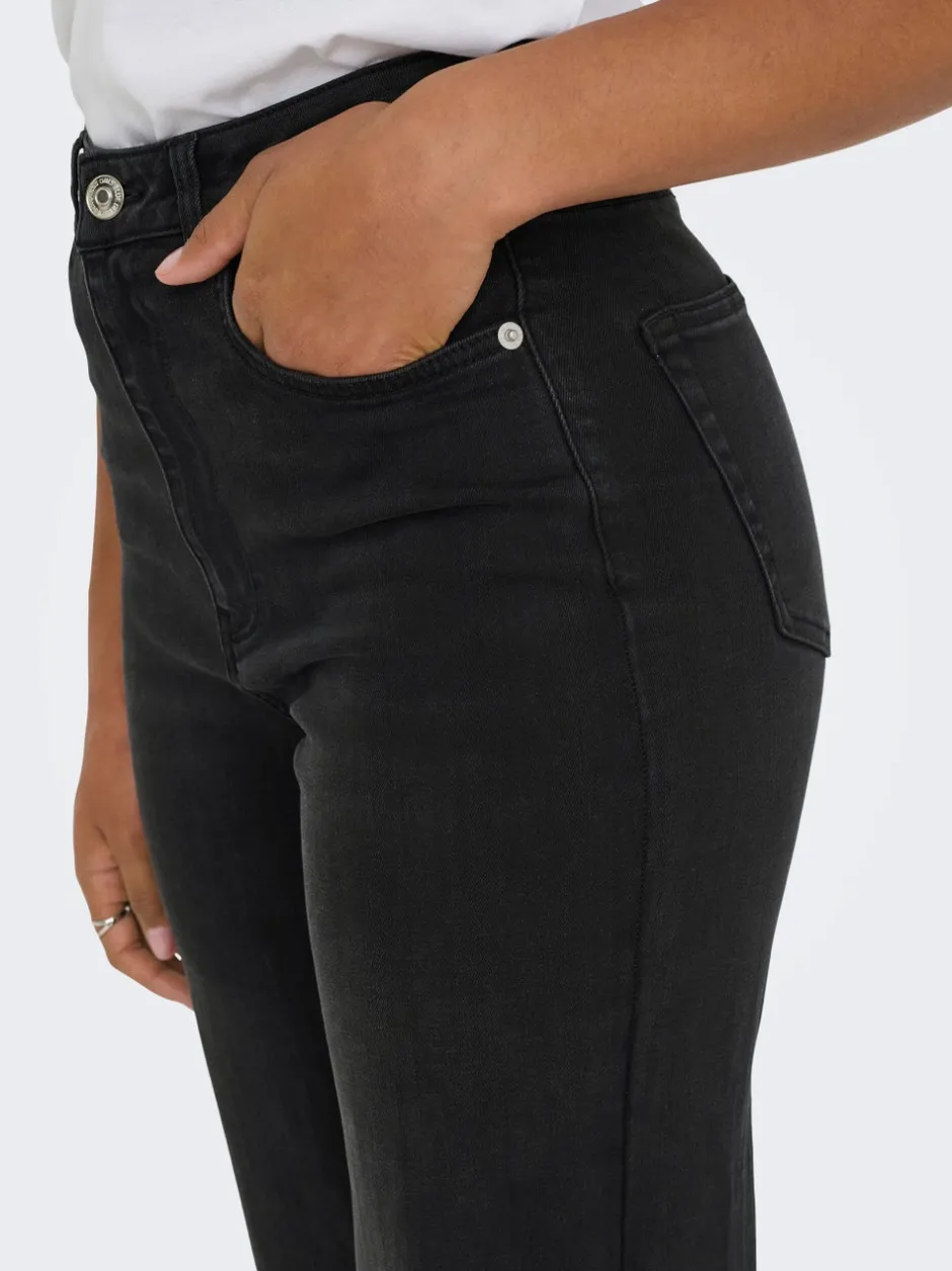 Clearance ONLJUICY-WAUW Høj talje Wide leg fit Jeans Dame Jeans|Jeans
