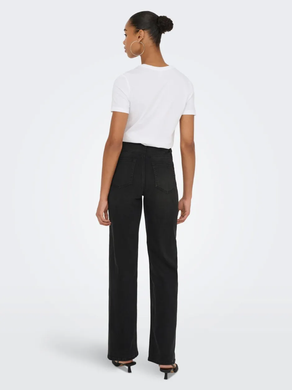 Clearance ONLJUICY-WAUW Høj talje Wide leg fit Jeans Dame Jeans|Jeans
