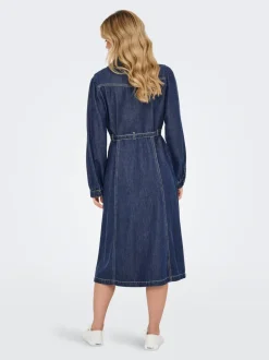 Clearance ONLJULIE Midikjole Dame Kjoler|Double Denim