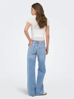 Sale ONLJULLES Lav talje Wide leg fit Jeans Dame Jeans|Jeans