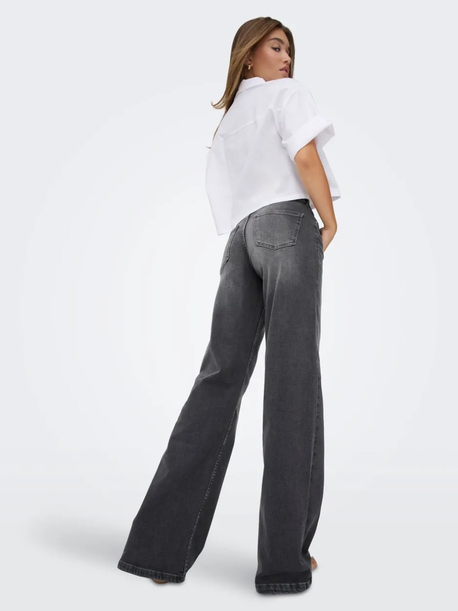 Outlet ONLJULLES Lav talje Wide leg fit Jeans Dame Jeans|Jeans